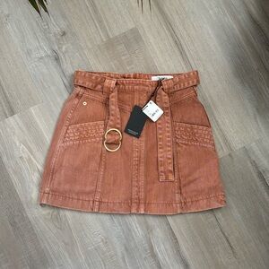 Aureta denim mini skirt